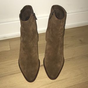 Sam Edelman brown suede booties